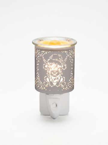 Christmas Highland Cow Plug In Burner