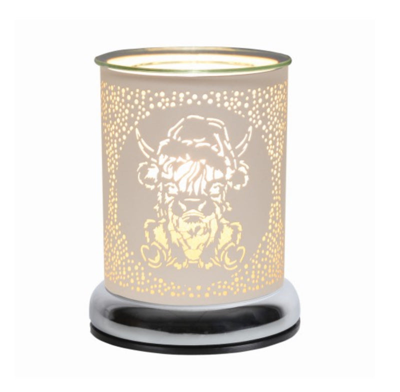 Touch Sensitive Wax Burner, Christmas Highland Cow