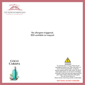 Coco Cabana 50g Snap Bar - safety label, ingredients and warnings