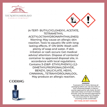 Coding 50g Snap Bar - safety label, ingredients and warnings