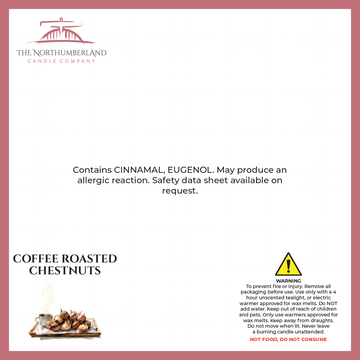 Coffee Roasted Chestnuts 50g Snap Bar - safety label, ingredients and warnings
