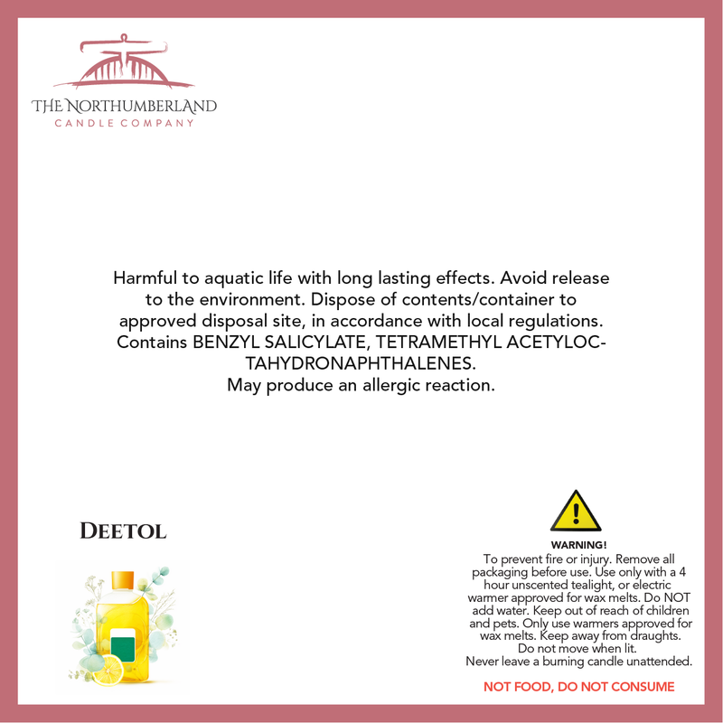 Deetol - safety label, ingredients and warnings