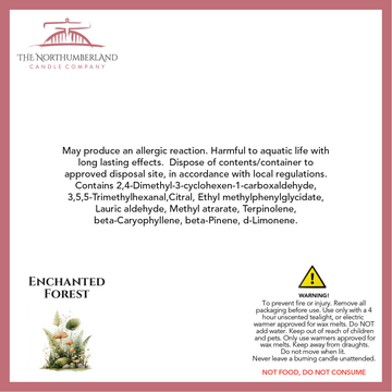 Enchanted Forrest 50g Snap Bar - safety label, ingredients and warnings