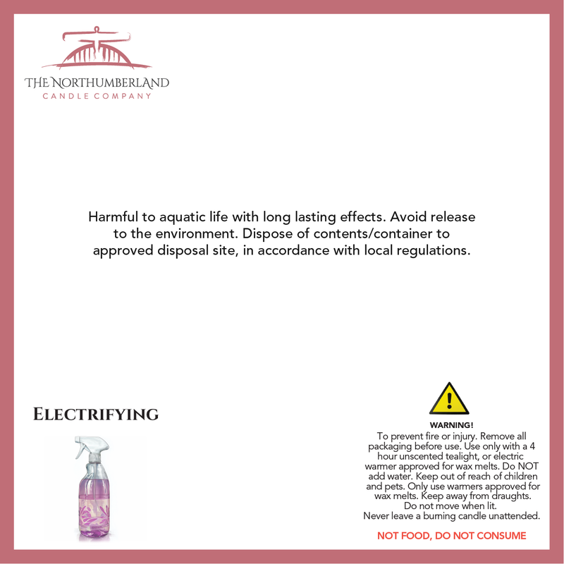 Electrifying 50g Snap Bar - safety label, ingredients and warnings