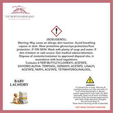 Baby Laundry 50g Snap Bar - safety label, ingredients and warnings