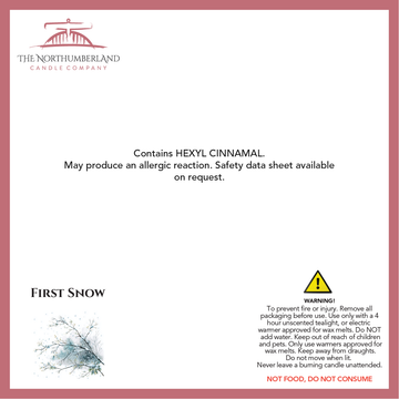 First Snow - safety label, ingredients and warnings