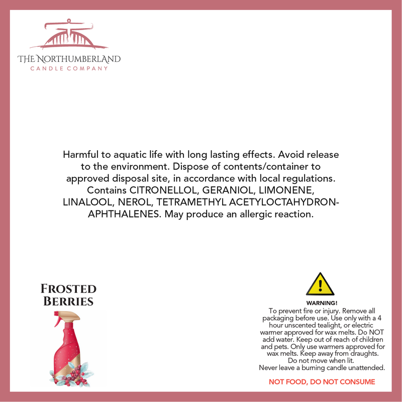 Frosted Berries   50g Snap Bar - safety label, ingredients and warnings