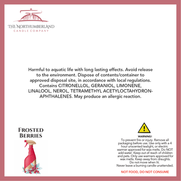 Frosted Berries   50g Snap Bar - safety label, ingredients and warnings