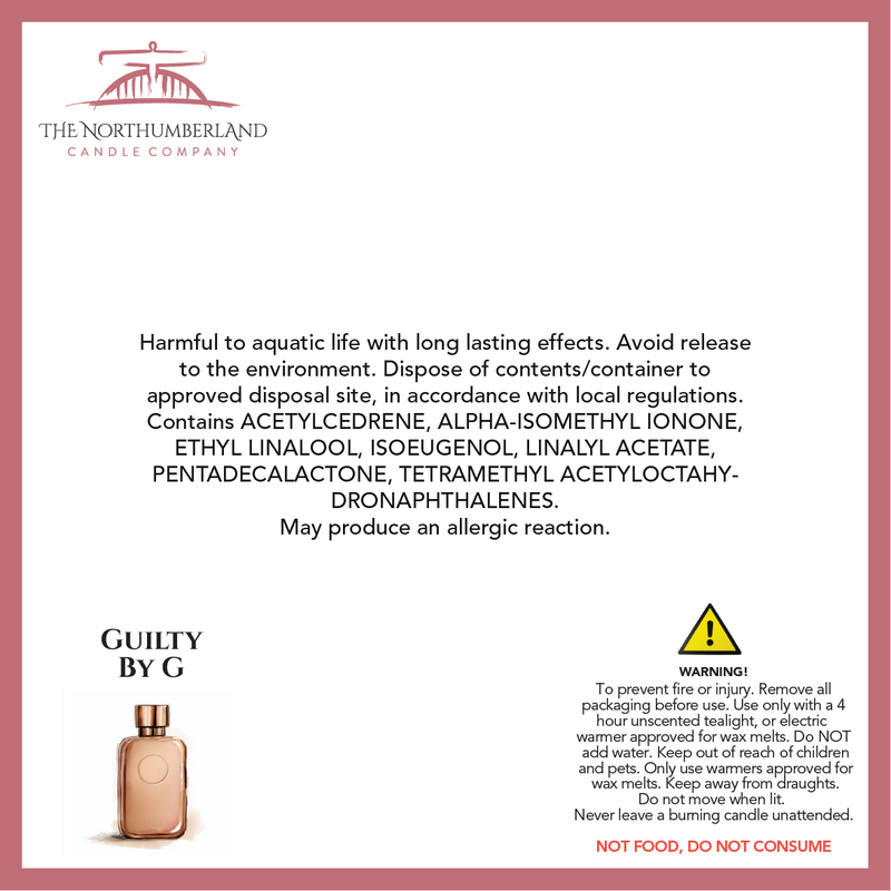 Guilty By G  50g Snap Bar - safety label, ingredients and warnings