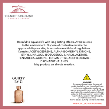 Guilty By G  50g Snap Bar - safety label, ingredients and warnings