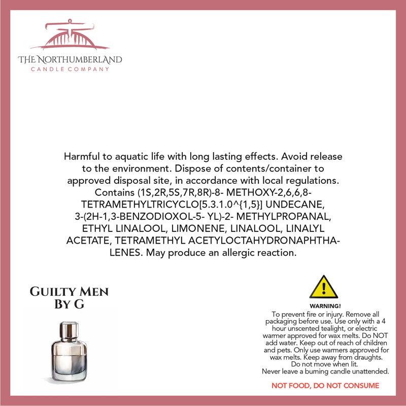 Guilty Men By G 50g Snap Bar - safety label, ingredients and warnings