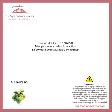 Grincho - safety label, ingredients and warnings