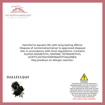 Hallelujah Inspired By Halfeti 50g Snap Bar - safety label, ingredients and warnings