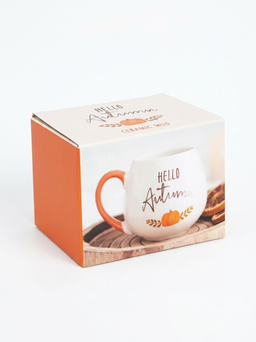 Hello Autumn Rounded Ceramic Mug