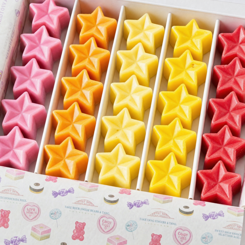 Sweet Shop Favourites star wax melts close up