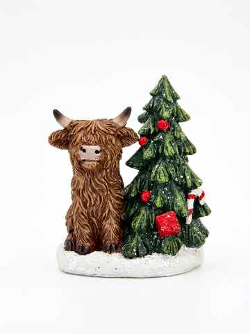 Highland Cow Christmas Tree Decoration, Assorted Designs, 1 PIECE