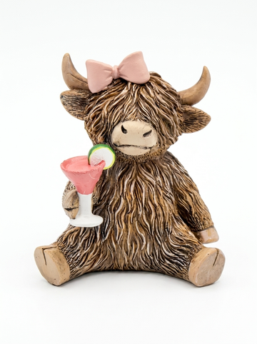 Highland Cow Figurines - 1 Piece PER ORDER - Home Decor Polyresin 15x6x12cm