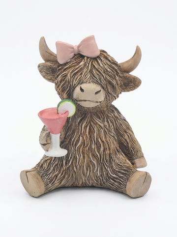 Highland Cow Figurines - 1 Piece PER ORDER - Home Decor Polyresin 15x6x12cm