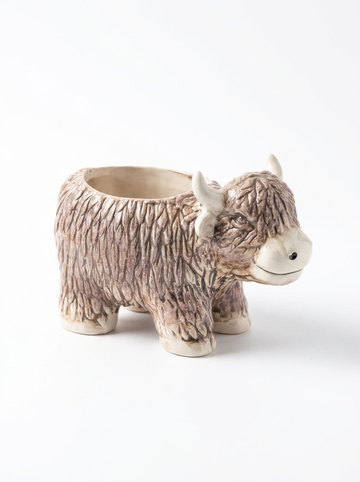 Highland Cow Tealight Wax Melt Burner, Ceramic