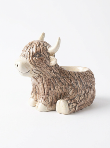 Highland Cow Tealight Wax Melt Burner, Ceramic