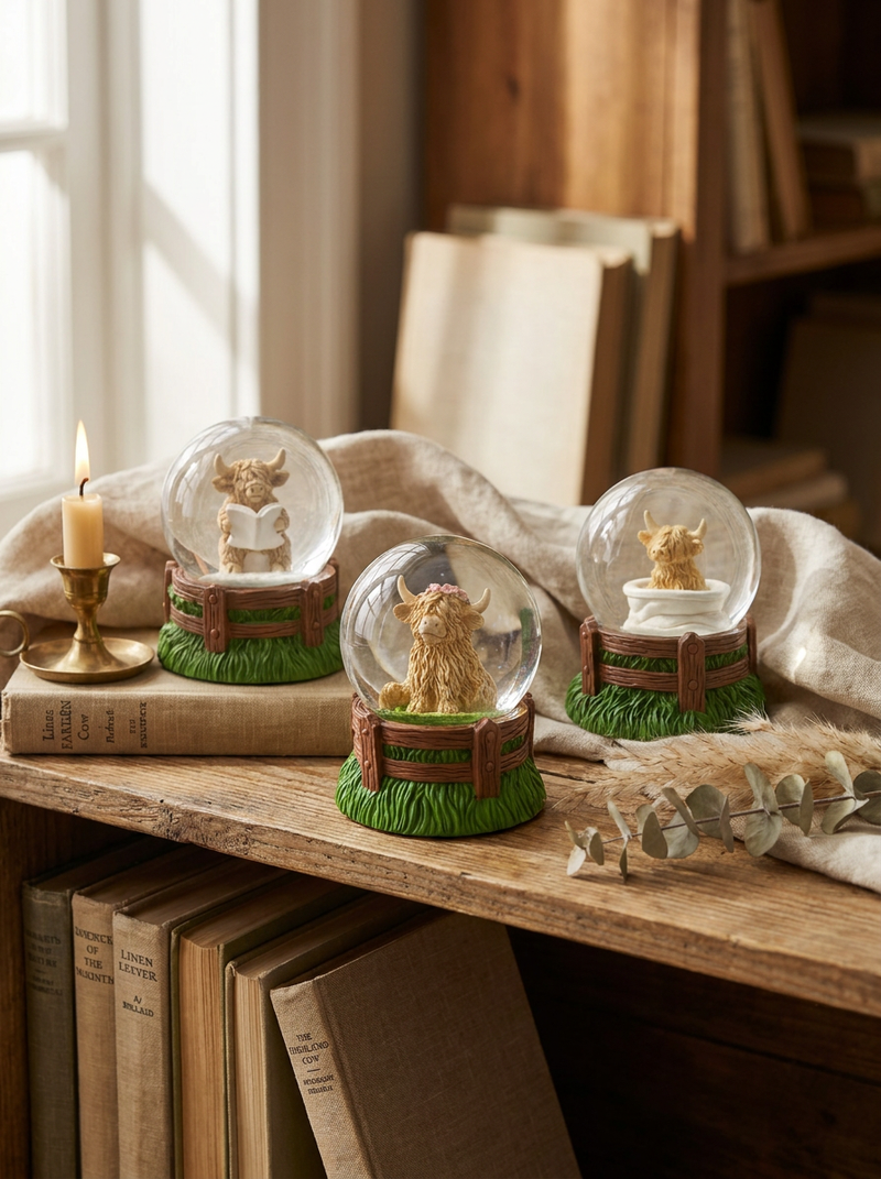 Highland Cow Water Globes
