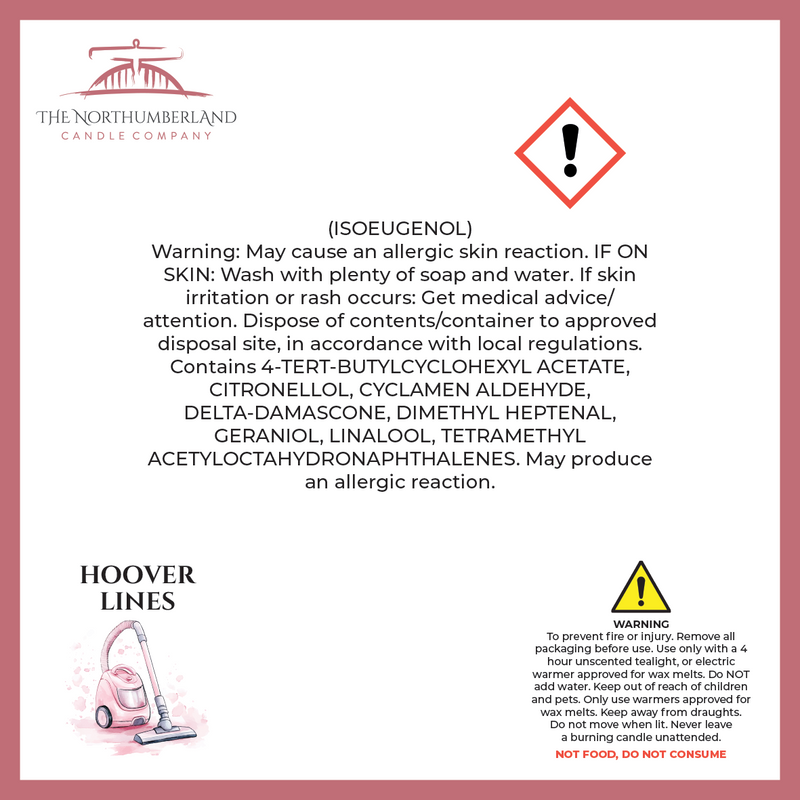 Hoover Lines 50g Snap Bar - safety label, ingredients and warnings