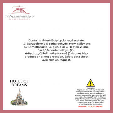 Hotel Of Dreams 50g Snap Bar - safety label, ingredients and warnings