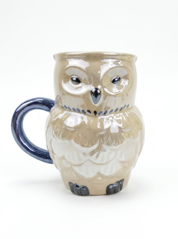 Iridescent Owl Shaped Mug