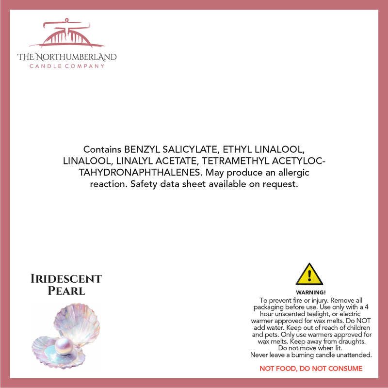 Iridescent Pearl 50g Snap Bar - safety label, ingredients and warnings
