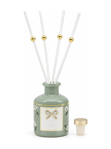 Madeline sage green 50ml reed diffuser with gold-bead reeds