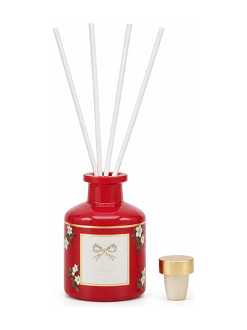 Madeline red 50ml reed diffuser with gold-topped stopper