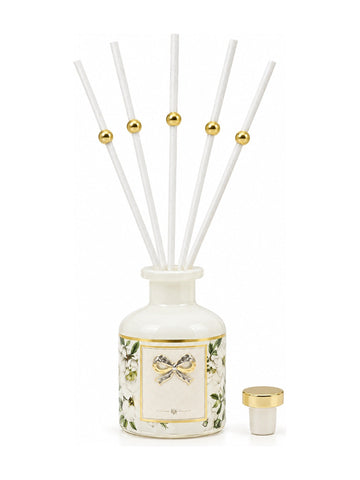 Madeline cream 50ml reed diffuser with gold-bead reeds