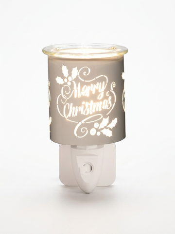 Merry Christmas White Plug In Wax Melter