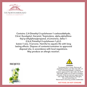 Mojito 50g Snap Bar - safety label, ingredients and warnings