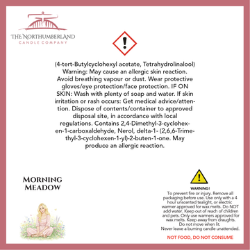 Morning Meadow 50g Snap Bar - safety label, ingredients and warnings