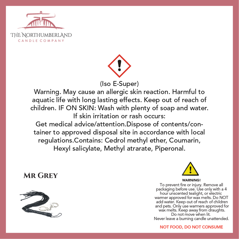 Mr Grey 50g Snap Bar - safety label, ingredients and warnings