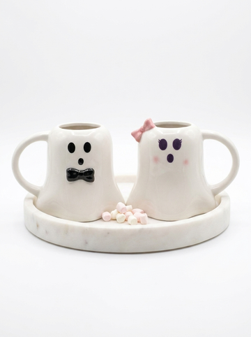 Mr & Mrs Boo Ghost Mug Set