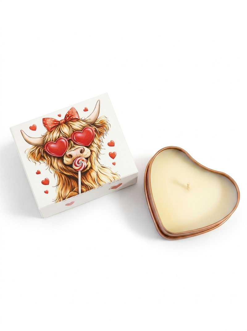 Mystery Small Heart Shaped Candle