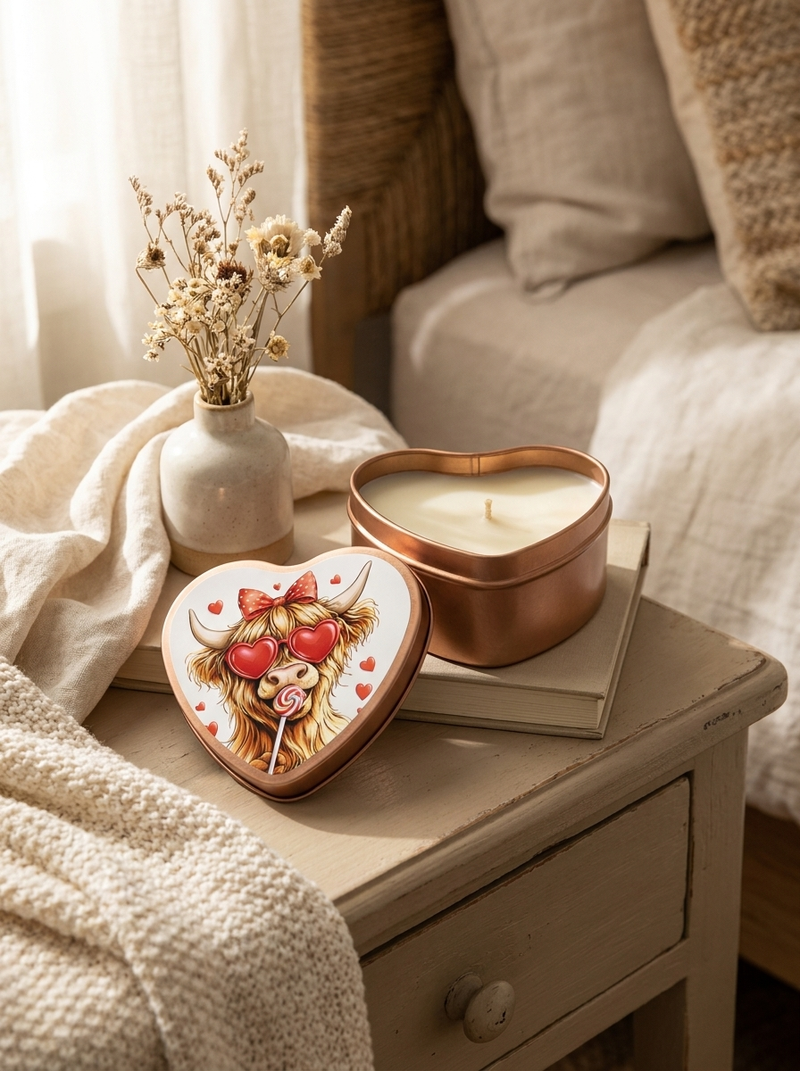 Mystery Small Heart Shaped Candle