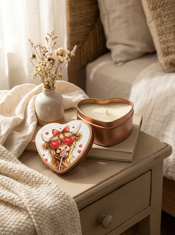 Mystery Small Heart Shaped Candle