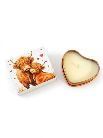 Mystery Small Heart Shaped Candle