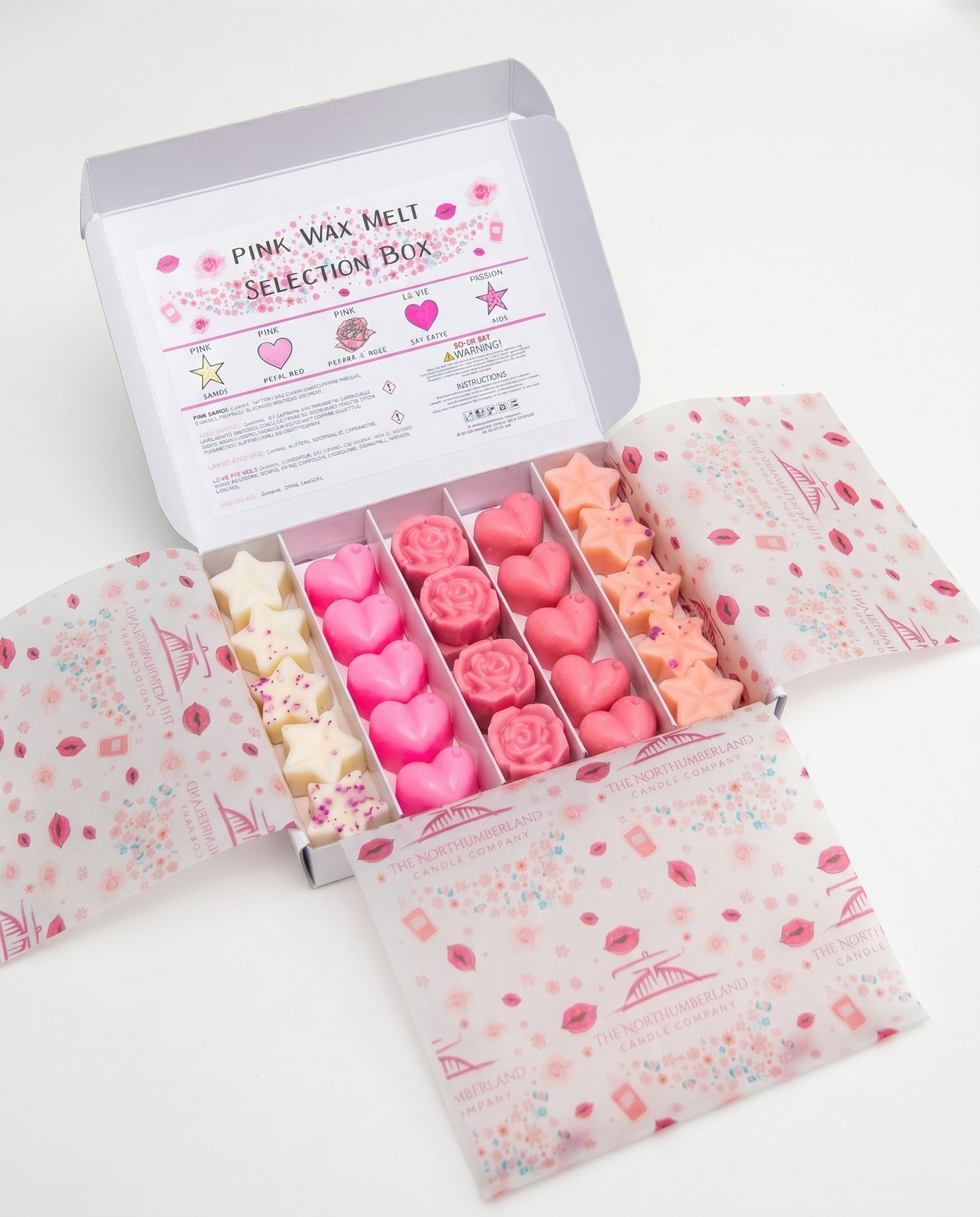 Pink Wax Melt Selection Box – TheNorthumberlandCandleCompany