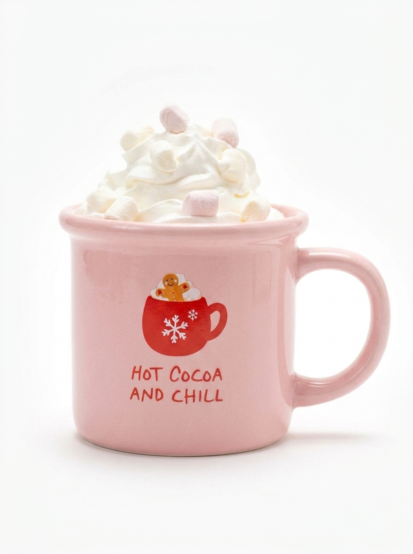 Pink Hot Cocoa & Chill Mug