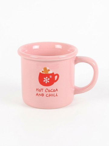 Pink Hot Cocoa & Chill Mug