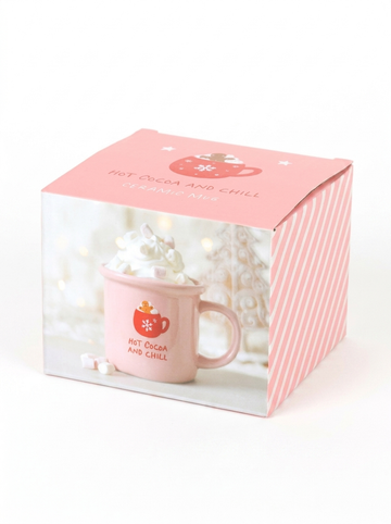 Pink Hot Cocoa & Chill Mug