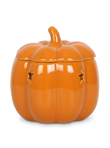 Orange & White Pumpkin Tea LIght Burner