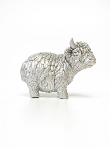 Highland Cow Resin Figurine 9cm x 4.5cm x 12.5cm