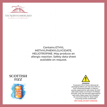 Scottish Fizz 50g Snap Bar - safety label, ingredients and warnings