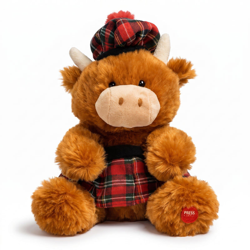 Singing & Dancing Highland Cow Plush