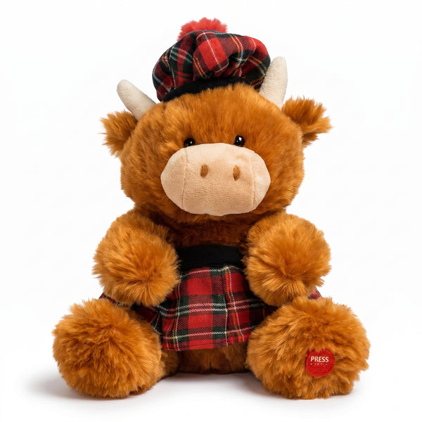 Singing & Dancing Highland Cow Plush